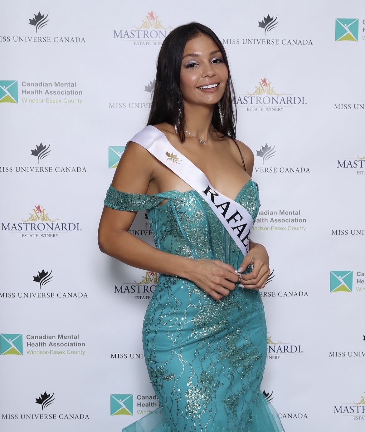 Rafaela Salomão, Brazilian actress and model, at Miss Universe Canada